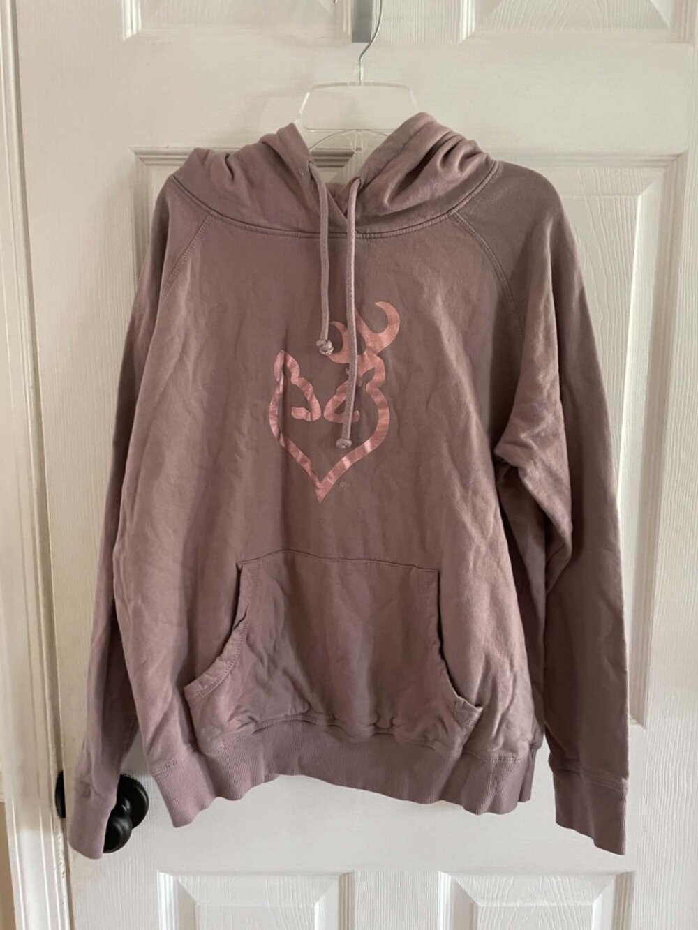 Browning Women's Hoodie Sweatshirt XL L Large Mauve EUC